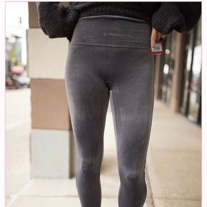 Spanx Gray Velour Leggings XS